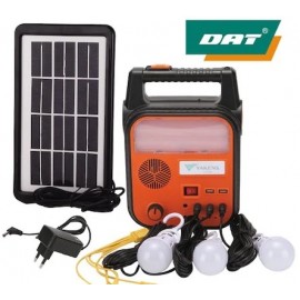 Güneş Enerjili Radyolu Aydınlatma Cihazı Müzik Çalar DAT-AT9012